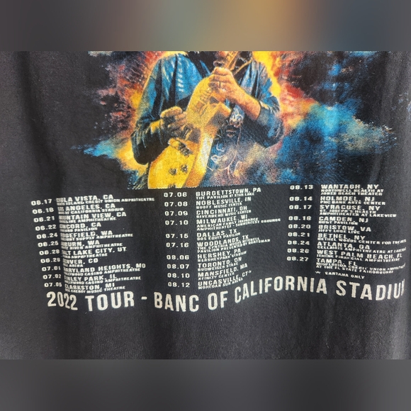 Santana 2022 Miraculous Supernatural Tour Concert Graphic T-Shirt Mens Large - Picture 4 of 11